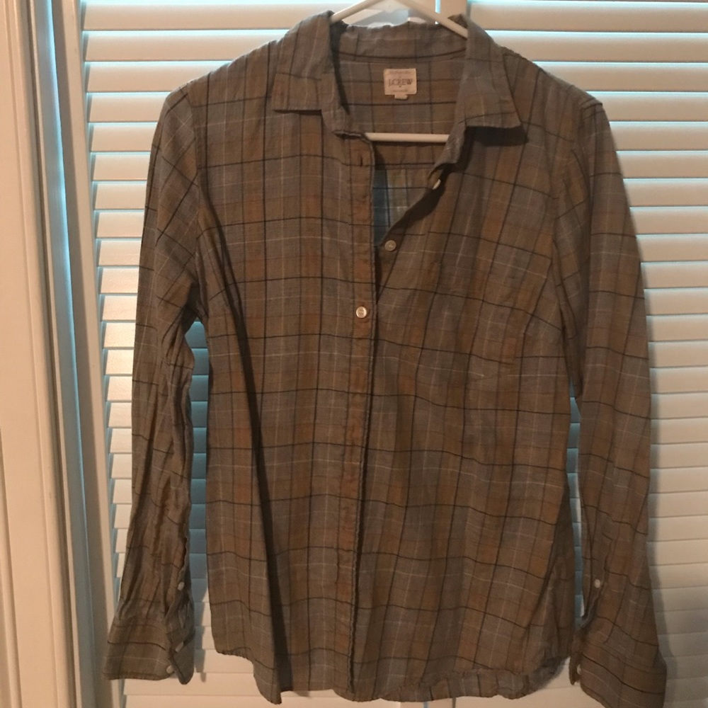 J. Crew flannel top